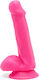 ToyJoy Happy Dicks Dildo with Balls Ρεαλιστικό Dildo με Όρχεις και Βεντούζα Pink 15cm