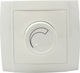 Recessed Simple Complete Dimmer Switch Rotary White