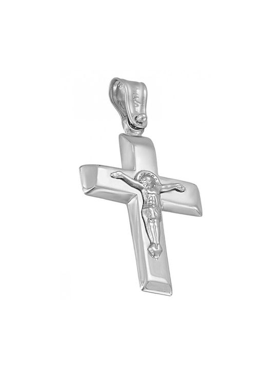 Cross in white gold ST25832F 9 Carat