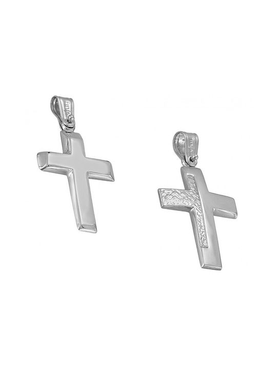 Cross in white gold ST25879F 9 Carat