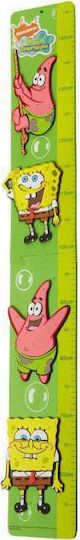 Hollytoon Foam Kids Growth Height Chart Spongebob Green 145cm