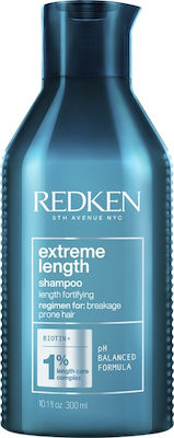 Redken Extreme Length Biotin + Shampoos Wiederaufbau/Ernährung für Alle Haartypen 1x300ml