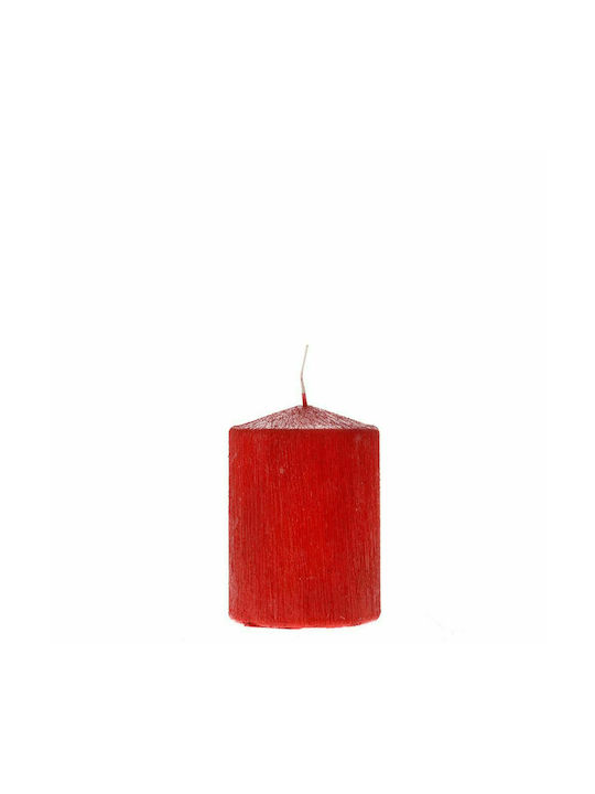 Iliadis Decorative Candle Ρόλεϊ Έλξη Κόκκινο 7x10cm