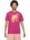 Nike Beach Party Futura Ανδρικό T-shirt Κοντομάνικο Fireberry