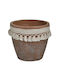 Inart Übertopf Beton Rot 20x20x19εκ.