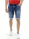 Devergo Herrenshorts Jeans Blau