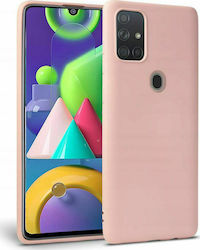 Tech-Protect Icon Silicone Back Cover Durable Pink (Galaxy M21)