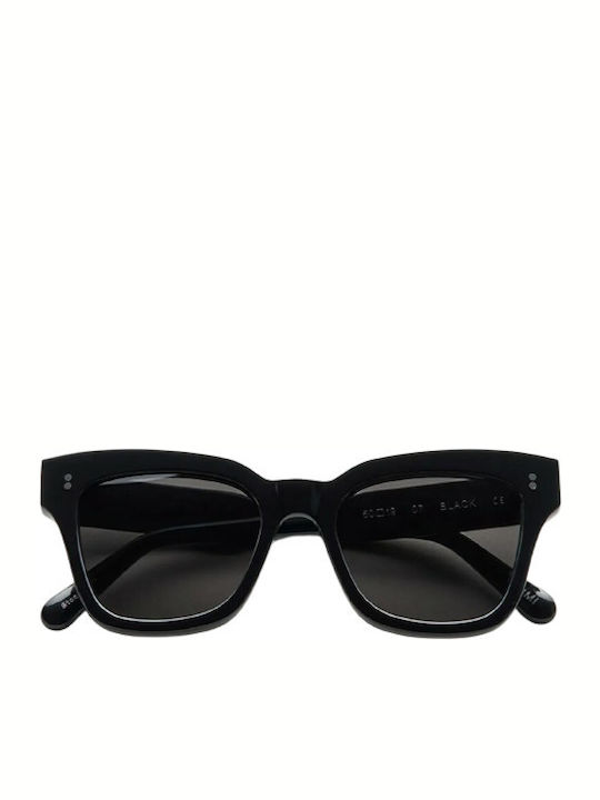 Chimi 07 Unisex Sunglasses with Black Plastic Frame and Black Lens