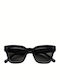 Chimi 07 Unisex Sunglasses with Black Plastic Frame and Black Lens