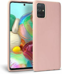 Tech-Protect Icon Silicone Back Cover Pink (Galaxy A51)