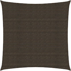 vidaXL Platz Sonnensegel Braun Mit Hoop 3x3m 16...