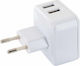 Schwaiger Зарядно без кабел с 2 USB-A порта Бял (LAD230)
