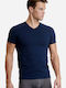 Men's Short Sleeve Undershirt Navy Blue