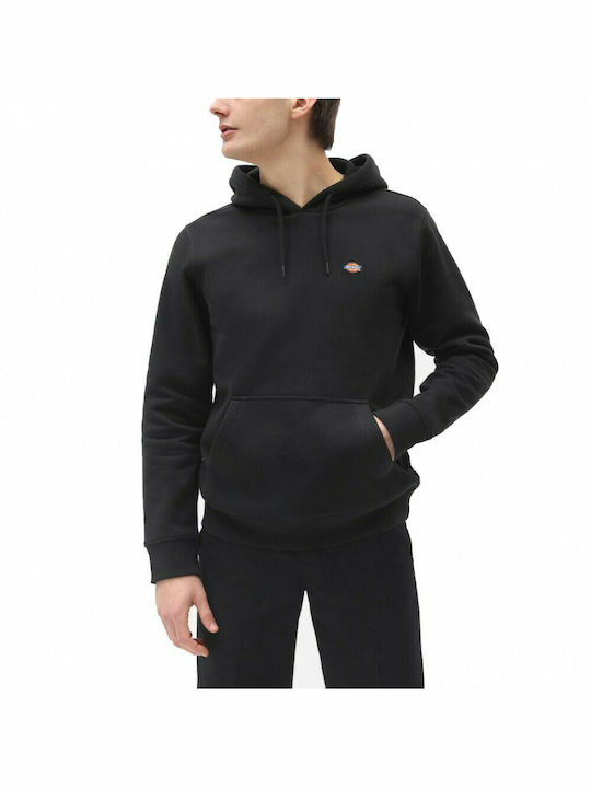 Dickies Men's Sweatshirt with Hood and Pockets Black