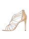 Leder Sandalen Gold