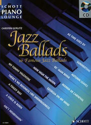 Schott 16 Famous Jazz Ballads Sheet Music for Piano + CD W459828010