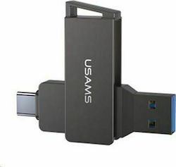 Usams ZB200 64GB USB 3.0 Μαύρο