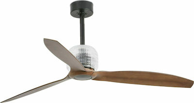 Faro Barcelona Deco Fan 33395D Ventilator de Tavan 128cm Black / Wood