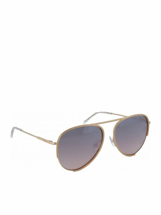 Ana Hickmann Women's Sunglasses with Gold Metal Frame HI3083 - 04A