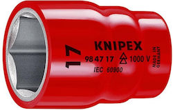 Knipex Căpăcel Hexagonal cu Patrat de Prindere 1/2" Diametru 17mm 1buc