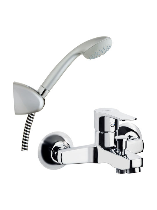 Ramon Soler 1805VP Mixing Bathtub Shower Faucet Complete Set Silver
