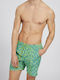 Guess Men's Swimwear Shorts Green with Patterns