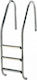 Kripsol Standard PLS-301 Pool Treppe aus Rostfreiem Stahl 70x50cm Silber