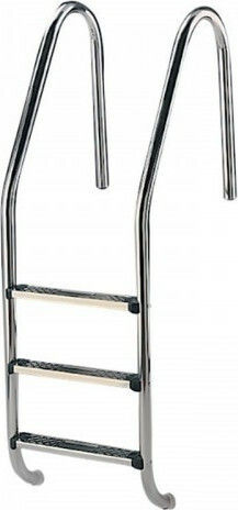 Kripsol Standard PLS-301 Pool Treppe aus Rostfreiem Stahl 70x50cm Silber