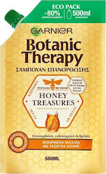 Garnier Botanic Therapy Honey Treasures Eco Pack Reumplere Șampoane de Hidratare pentru Fragil Păr 1x500ml