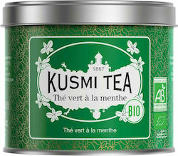 Kusmi Tea Зелен Чай Органичен Продукт 100гр с Аромат Мента