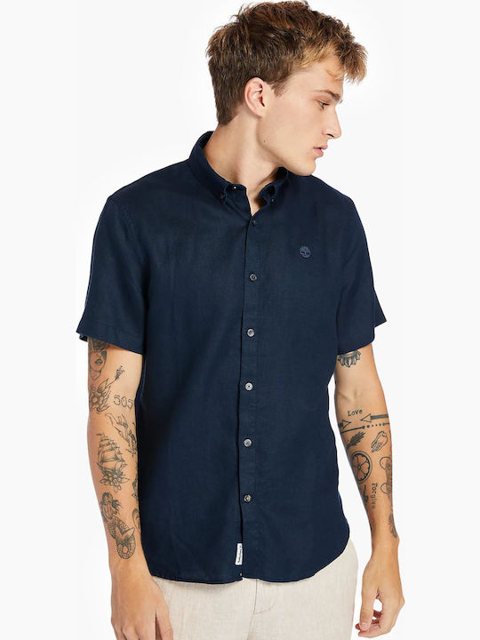 Timberland Mill River Short-sleeved Linen Shirt...