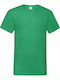 Fruit of the Loom Valueweight V Τ Werbe-T-Shirt Kelly green