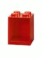 Kids Shelf Box Wall Landscape 4 Studs Floor Red 16.1x15.9x21.2 cm