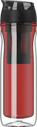 Timolino Omni Tritan Hydration Bottle Venti Plastic Water Bottle 400ml Red