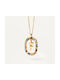 P D Paola Letter Collection "F" Necklace Monogram from Gold Plated Silver