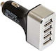 RealPower Car Charger 48W 2.4A With Ports 4xUSB-A Black Colour