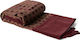 Silk Fashion 602 Πουά Ριχτάρι Πολυθρόνας Chenille 150x180εκ. Πουά Μπορντώ