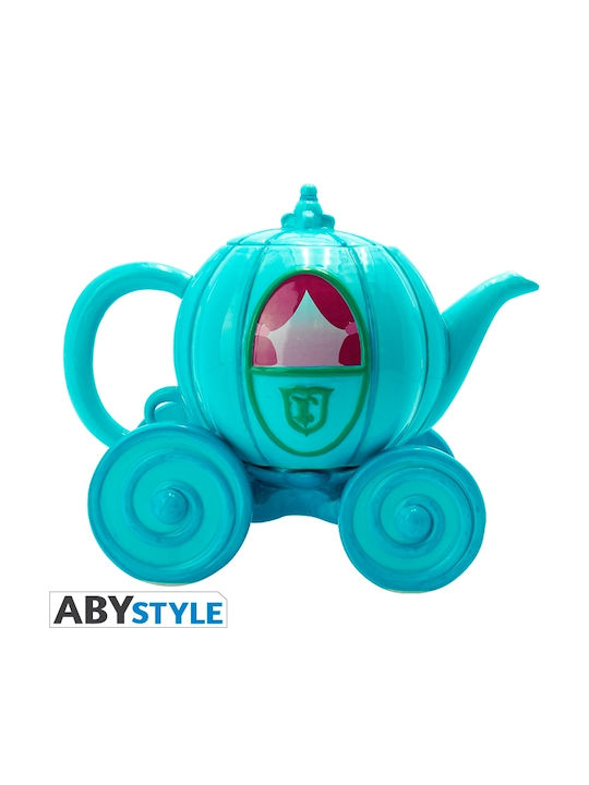 Abysse Disney - Cindrella Carriage Teapot Teapot Ceramic Blue 850ml