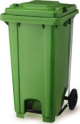 Viosarp Plastic Waste Bin Wheeled with Pedal 24...
