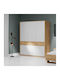 Dreifachtür Kleiderschrank Avanti Golden Oak - White 184.8x65.6x214.2cm