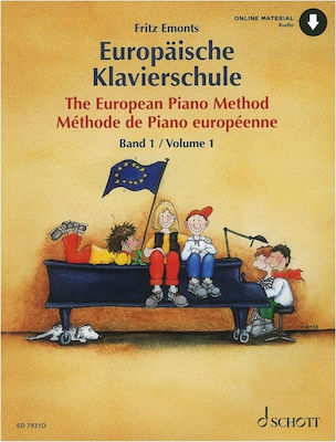 Schott Emonts Fritz - The European Piano Method Children's Learning Method for Piano Vol.1 + Online Audio SCT.2380.0008