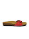 Plakton Leather Women's Flat Sandals Anatomic Coral