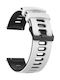 Dual-color Armband Silikon Weiß (Huawei Watch GT / GT2 (46mm)) 685647694B