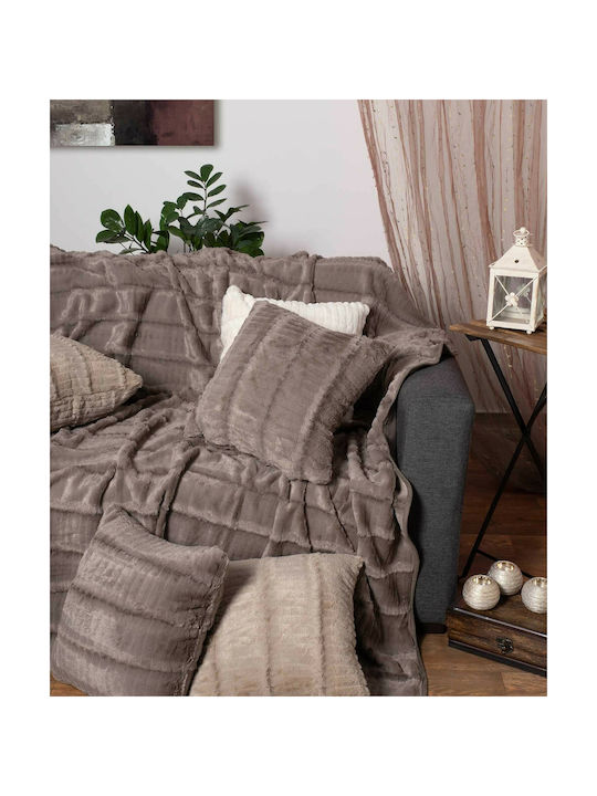 Silk Fashion Decorative Pillow Case Stripe Flee...
