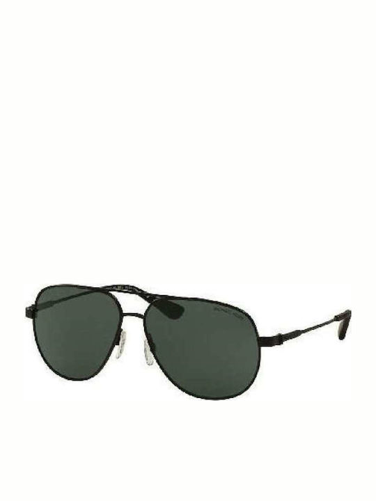 Michael Kors Слънчеви очила с Черно Метален Рамка и Зелен Леща MK1009 1082/71