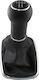 Carner Shift Knob with Bubble με Φυσούνα από Δερματίνη και Πλαίσιο 4/Bora με Πατητή Όπισθεν 23mm for Volkswagen Golf black