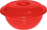 Viosarp Basin Round 39x39x20cm. with Lid Capacity 8lt Red