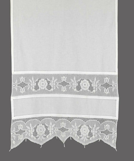 Silk Fashion Перде за Прозорец с Тунел 097 Екрю 50x100см