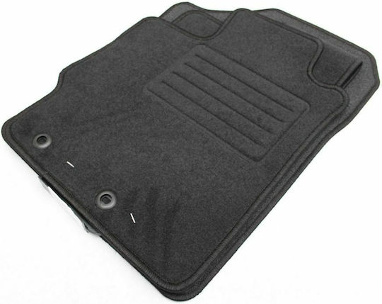 Petex Satz Vorder- und Hintermatten 3Stück aus Teppichboden für Toyota Yaris 2011+ Schwarz
