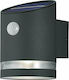 Trio Lighting Salta Wall Mounted Solar Light 3W 165lm Warm White 3000K with Photocell IP44 9cmx13cmcm